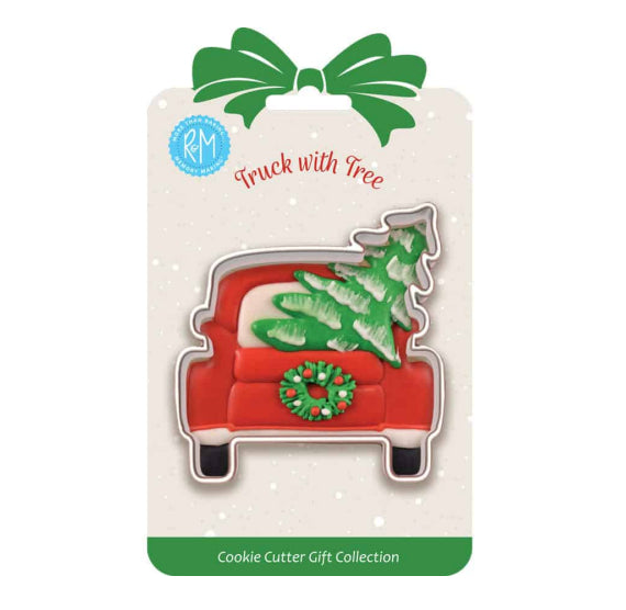 Carded Truck with Tree Cookie Cutter | www.sprinklebeesweet.com