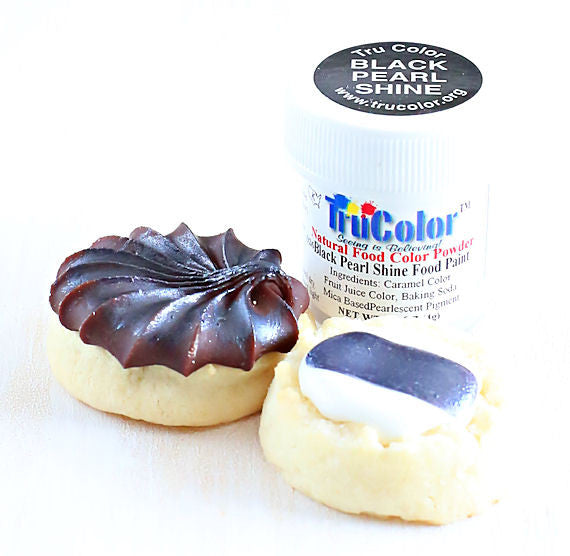 TruColor Black Shine Food Paint Powder | www.sprinklebeesweet.com