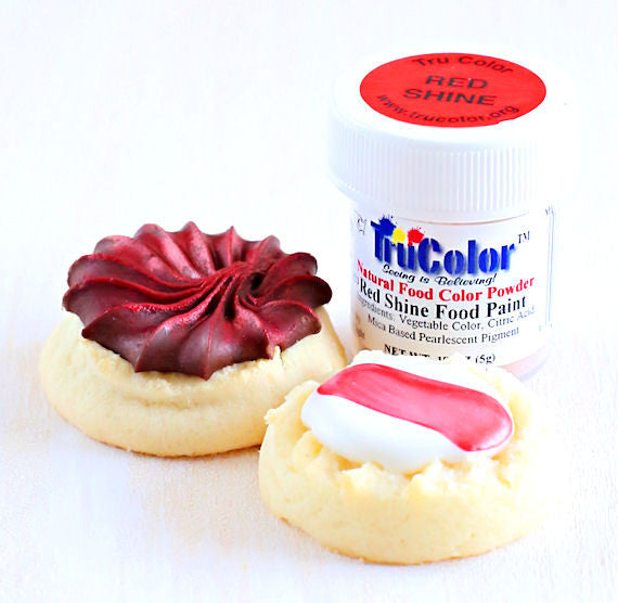 TruColor Red Shine Food Paint Powder | www.sprinklebeesweet.com