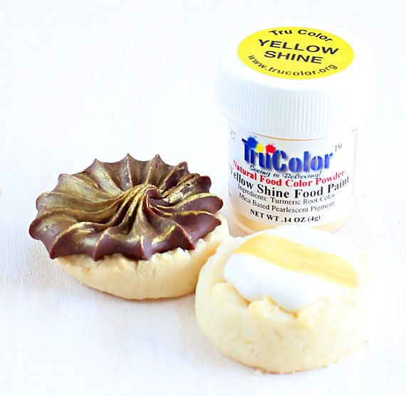 TruColor Yellow Shine Food Paint Powder | www.sprinklebeesweet.com