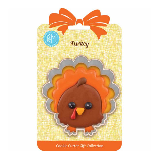 Carded Turkey Cookie Cutter | www.sprinklebeesweet.com