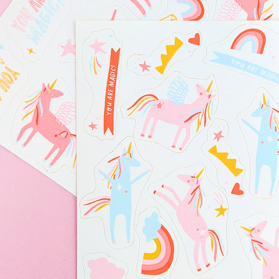 Stickies™ Unicorn Edible Stickers: Unicorns Rule | www.sprinklebeesweet.com