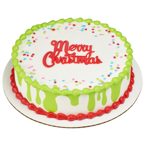 Christmas Cake Toppers: Holiday Greetings | www.sprinklebeesweet.com