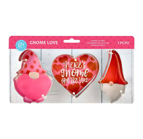 Valentine Cookie Cutter Set of 3: Gnome | www.sprinklebeesweet.com