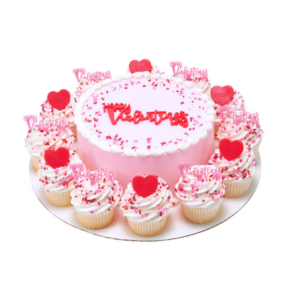 Happy Valentine's Day Cake Toppers Set | www.sprinklebeesweet.com