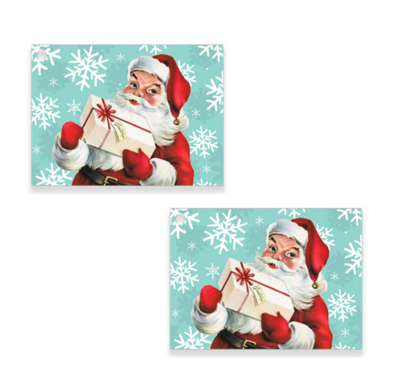Christmas Gift Tag Cards: Vintage Santa | www.sprinklebeesweet.com