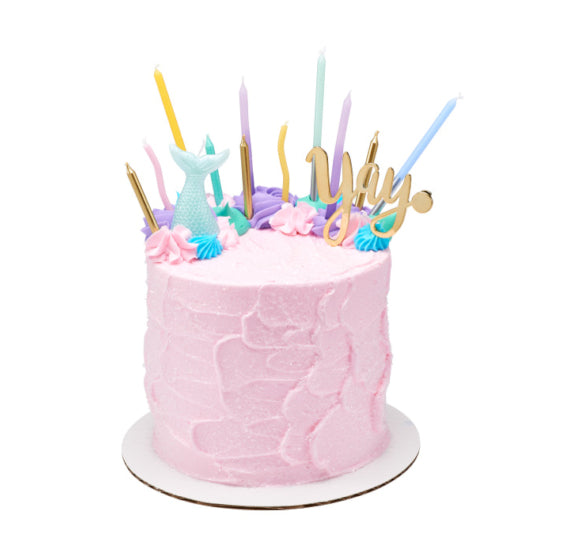 Pastel Birthday Candles: Wavy | www.sprinklebeesweet.com