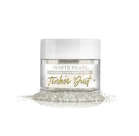 Tinker Dust Pearl White Edible Glitter | www.sprinklebeesweet.com