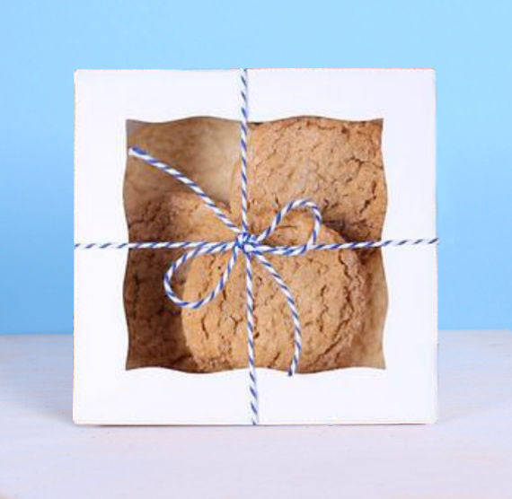 Mini White Bakery Boxes: 5x5" | www.sprinklebeesweet.com