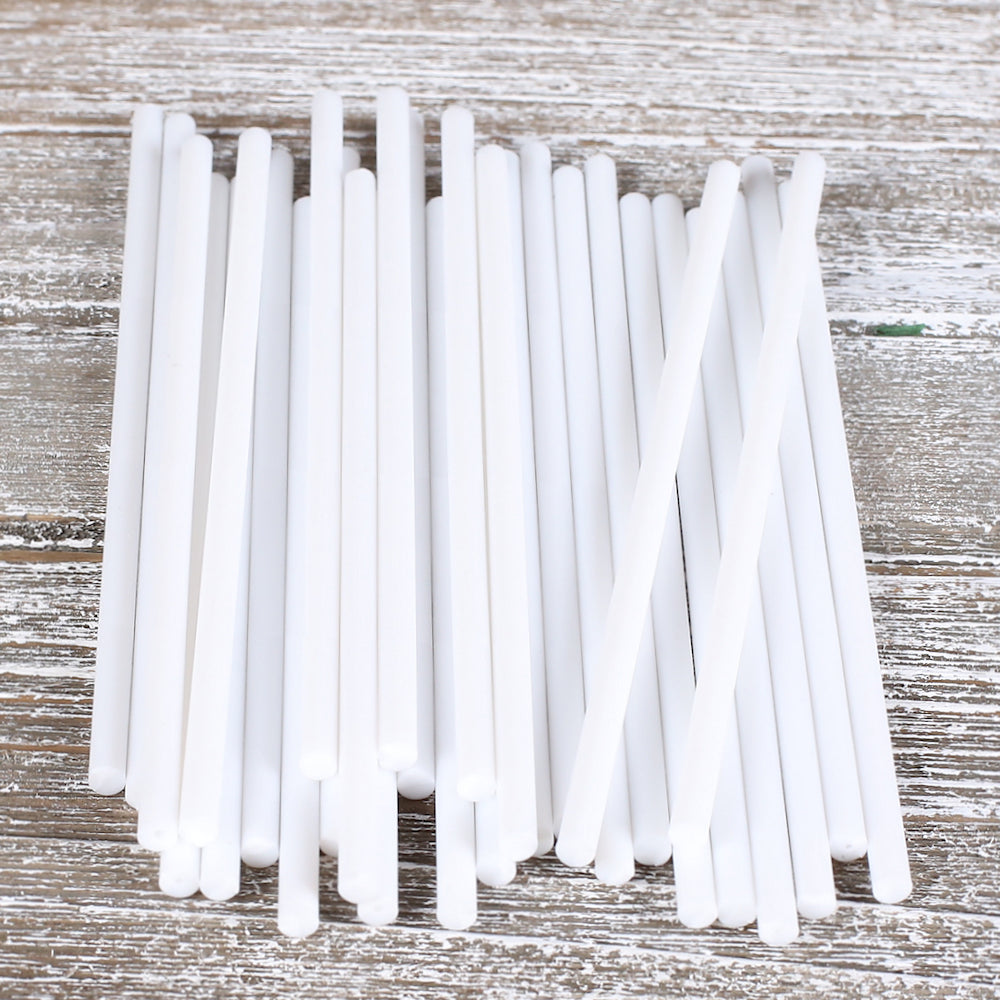 Bulk White Lollipop Sticks: 6" | www.sprinklebeesweet.com