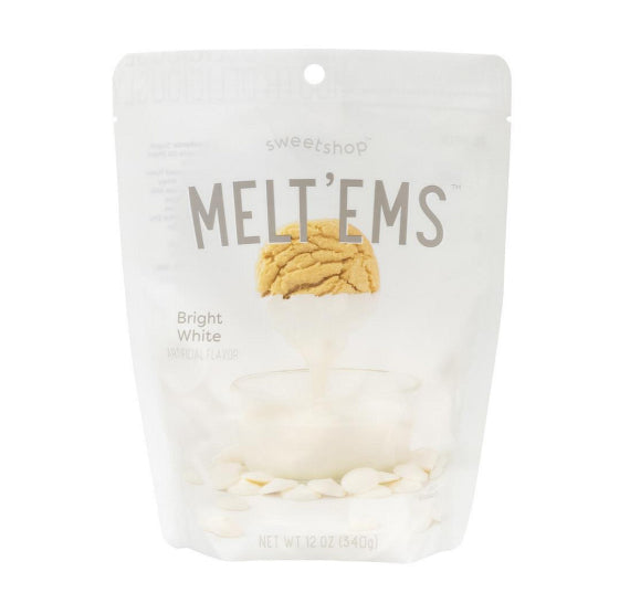 Sweetshop Melt'ems Bright White Candy Coating | www.sprinklebeesweet.com