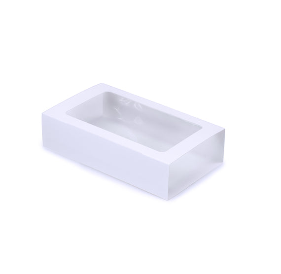 White Treat Box Set with Window | www.sprinklebeesweet.com