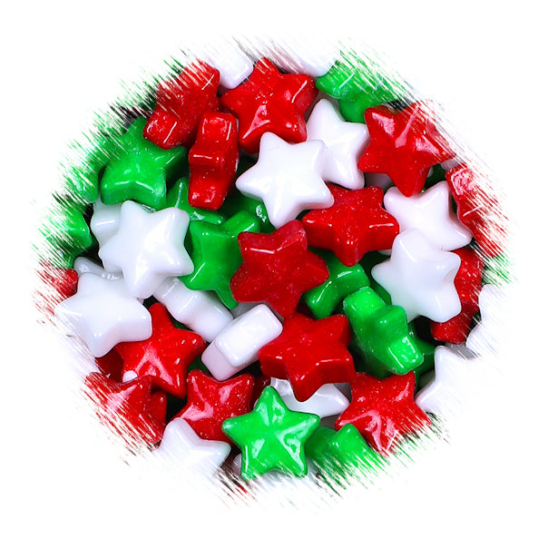 Christmas Star Candy Sprinkles | www.sprinklebeesweet.com
