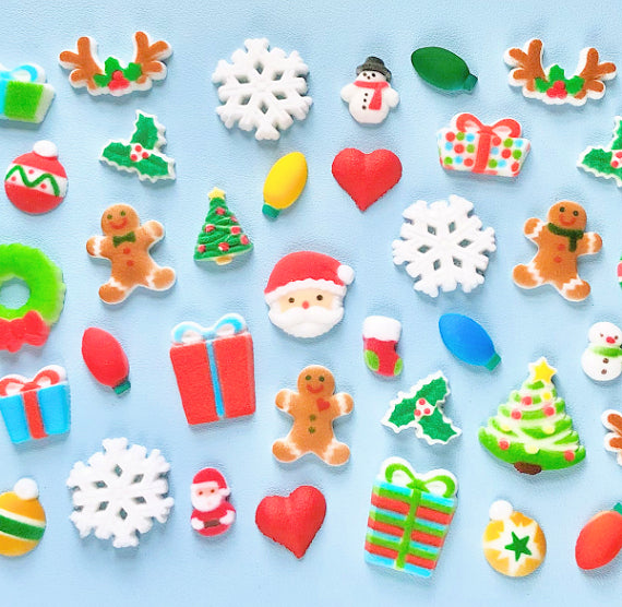 Christmas Sugar Toppers Box Set | www.sprinklebeesweet.com