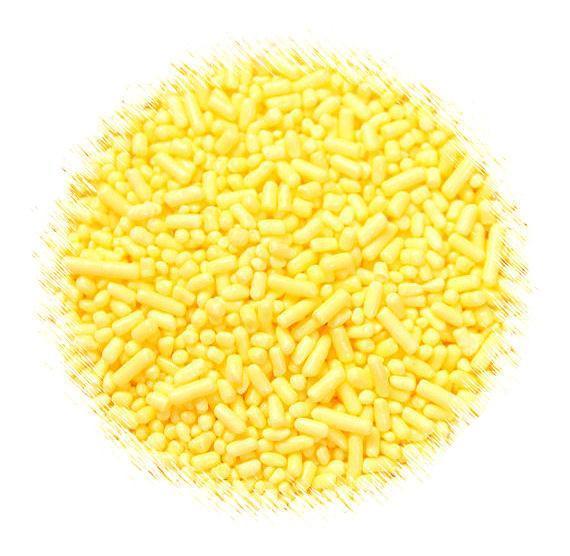 Bulk Sprinkles: Yellow Jimmies | www.sprinklebeesweet.com