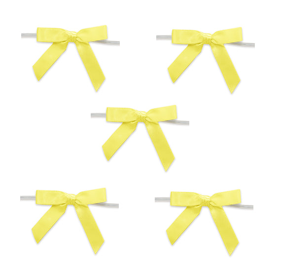 Yellow Bows with Ties: 2" | www.sprinklebeesweet.com