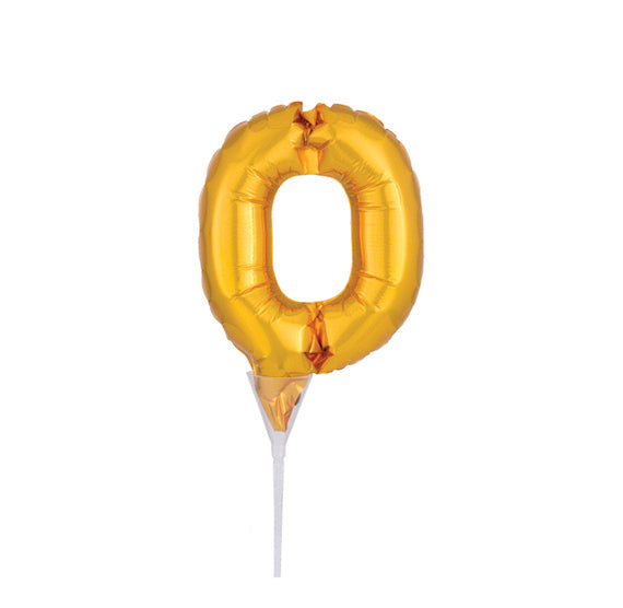 Inflatable Balloon Cake Topper: Number 0 | www.sprinklebeesweet.com